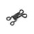 agrafes et portes pour corset en laiton noir x 12