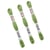 Lot de 3 échevettes 10m DMC Fil retors mat canevas tapisserie 100% coton vert anis 2471