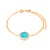 Bracelet Hexalia en pierres Turquoise - Sloya