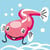 LUC - Kit canevas Soudan 20x20 cm poisson chat