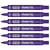 Lot de 6 marqueurs permanents - PENTEL - Pointe conique 4,3 mm - Violet