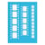 Pochoir plastique souple réutilisable 18,5 x 14,5 cm Fabrika Decoru CINEMA 064