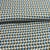 Tissu Viscose Formes Géo sur fond Bleu ciel