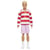 Poupée Ken Fashionistas avec haut a rayures rouges et short - HYV01
