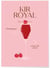 Affiche Cocktail Kir Royal 2 | A3 : 29,7x42cm