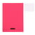 Cahier - A4 (21x29,7cm) - Petits carreaux - 96 pages - Polypro - Rouge