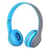 Casque Bluetooth Pliable Sans Fil, Support MP3 FM Appel, Autonomie 18h, Charge 2h Bleu YONIS
