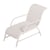 Chaise longue, blanc, 6x3,3x4,5cm, 1 pce.
