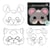 MégaCréa DIY - Masques enfant carton prédessiné animaux 17 x 14 cm x 12 pièces