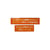 LOT DE 2 TRACES-LETTRES STANDARD 20 MM MINERVA ALTUGLAS ORANGE