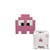 Kit mosaïque DIY pixel art - Little ghost - Rose