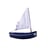 Bateau Le Bâchi bleu marine 17cm - Maison Tirot