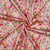 Tissu Viscose imprimé digital pois Multicolore sur fond Ecru