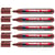Marqueur permanent pointe ronde 1,5-3 mm - EDDING - Marron - Lot de 5