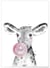 Affiche 'Bulle de Veau Rose' | A3 : 29,7x42cm
