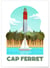 Affiche ville Minimaliste Cap Ferret 2 | A3 : 29,7x42cm