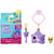 Littlest petshop collection surprise serie 2 : chat brun n° 2-b42 + habitat + accessoire - hasbro - e2875