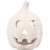 Bougeoir pour bougie chauffe-plat, Citrouille, H : 9,5 cm, d 6,5 cm, blanc, 12 pièces/ 1 Pq.