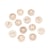 5 BOUTONS BOIS BEIGE clair Rond 15 mm 2 trous - Handmade with love - creation couture Diy