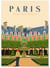 Affiche ville Paris - Place des Vosges | A3 : 29,7x42cm