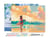 Peinture par Numéro Figured'Art avec Cadre - Surfeuse à l'aube - Kit de Loisir Créatif DIY Numéro d'Art Complet - 40x50cm toile tendue sur châssis