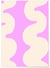 Affiche Wave Rose | A3 : 29,7x42cm