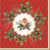 4 serviettes en papier découpage collage 33 cm Easy Life NOEL OISEAU HOUX