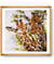 Kit de Point de Croix Imprimé Girafes 58x58 cm - Trimits - Kit Broderie Extra-Large Idéal pour les Passionnés Girafes