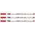 Lot de 3 feutres pinceaux - STABILO - Pen 68 brush - Rouge carmin