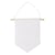 Fanion de tissu à suspendre, blanc naturel, 14x14cm, 3 pièces