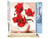 Peinture par Numéro Figured'Art - Jolis Coquelicots - Kit de Loisir Créatif DIY Numéro d'Art Complet - 40x50cm toile roulée + châssis en bois à monter