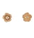 Bouton en bois découpé fleur 14mm x 14mm