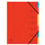 Trieur agrafé avec élastiques 7 compartiments - Rouge - x 12 - Exacompta