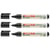 Lot de 3 marqueurs permanents pointe ronde 1,5-3 mm - EDDING - Noir - EcoLine