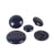 Bouton rond à queue classique bleu marine