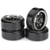 4 roues Drift AV/ARR LP 9 battons/Profile C" noir/chromé 1/10 - Absima 2510045"