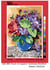 Canevas antique Fleurs et napperon 30x40cm