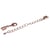 Fermoir pour bijou assemblé, 2mm ø, or rose, 1 pce