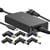 Forcell Chargeur Secteur pour Ordinateur USB-C PD 90W avec 6 Embouts DC Interchangeables Noir