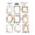 Planche de stickers couleur embelissement Fabrika Decoru WALKING ON CLOUDS 166