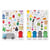 MégaCréa DIY - Gommettes Recyclage et tri sélectif 2 planches différentes 85 pièces