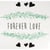 Grand Transfert textile Patch écusson thermocollant Forever love 19 cm