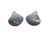 2 Breloques coquillage 25*23mm argenté