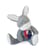 Peluche âne en coton bio 40 cm - Maïlou Tradition