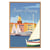Tableau mural encadré illustration bateaux à Saint-Tropez 65x97 cm