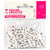 Sachet de 250 Perles Alphabet Blanc - Graine Creative - Rouge