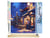 Peinture par Numéro Figured'Art - Café de Nuit Festif - Kit de Loisir Créatif DIY Numéro d'Art Complet - 40x50cm toile roulée + châssis en bois à monter