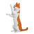 Chat Calico roux debout | JEKCA | 14 ans et +