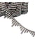 Bobine 9m frange en triangle 20 mm 20mm noir