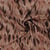 Tissu Satin Duchesse Arsinoé motif abstrait Chocolat sur fond Taupe